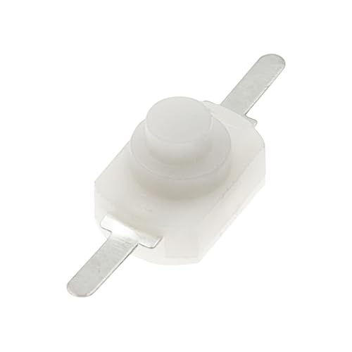 10 STÜCKE 1288BM Druckschalter Schwarz Weiß Taschenlampe Schalter Gebogen Füße Plattfuß 1288 BM 16340 1208YD AUF-WEG(WHITE) von JXCHSWOU