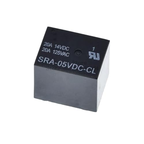 Kfz-Relais 100 Stücke 5 V 12 V 24 V 20A DC Leistungsrelais SRA-05VDC-CL SRA-12VDC-CL SRA-24VDC-CL 5Pin PCB Typ auf lager Schwarz Automobil relais Kfz-Relais(5V) von JXMFKBB