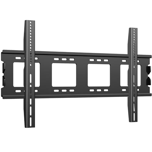 JXMTSPW Schwere TV-Wandhalterung, fest, für 50-120 Zoll (120-320 cm), LCD-Halterung, Plasma-TV, VESA 200 x 200 mm bis 900 x 600 mm, maximale Belastung 125 kg, ultradünn, Universal-Wandhalterung mit von JXMTSPW