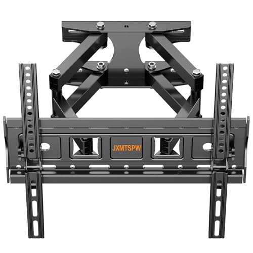 JXMTSPW Wandabstand Fernseher, 26-55 Zoll TV Wandhalterung, Langer Schwenkarm, Neigen, Schwenken, Rotieren, Ausziehen, TV ca. bis 40kg VESA 400x400mm, 32 42 43 48 50 Universal TV-Halterung von JXMTSPW
