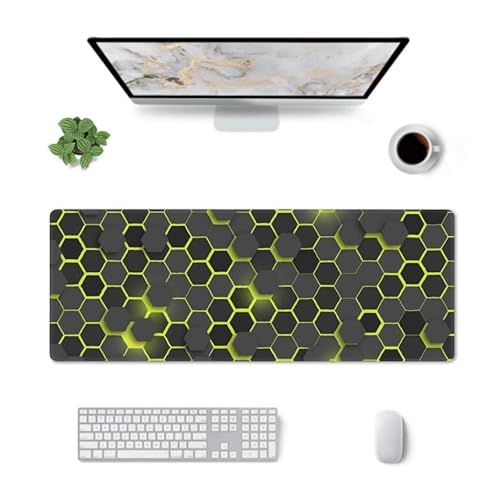 Schreibtischunterlage, Mauspad Mit Leder Und Rutchfeste Wildleder, Multifunktionales Office Mousepad Laptop Schreibunterlage,Tischschutz Unterlage Für Büro/Home-Office Groß (Grün,300 * 250 * 2mm) von JXpxbao