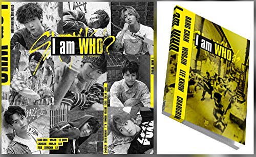 Stray Kids Album mit Aufschrift "I am Who", 2. Musik-CD + offizielles Poster + Fotobuch + 3 QR Fotokarten + Songtext-Poster + Store Gift (4 Fotokarten) von JYP ENTERTAINMENT