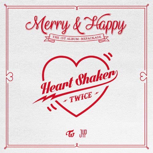 TWICE MERRY&HAPPY Repackage Album [HAPPY] Ver CD+PhotoBook+4p Card+Sticker K-POP SEALED+TRACKING CODE von JYP ENTERTAINMENT