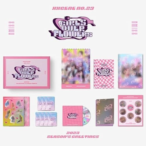 ( NOT AUDIO CD!! ) NMIXX 2023 SEASON’S GREETINGS XXCENE NO.23 GIRLS OVER FLOWERS K-POP SEALE von JYP Ent.