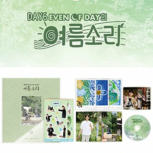 DAY6 EVEN OF DAY SUMMER MELODY/여름소리 PHOTO BOOK. 1ea DVD(CD/ About 35mins)+100p Photo Book++2ea Sticker+3ea Post Card+6ea Photo+4ea Photo Card von JYP Ent.