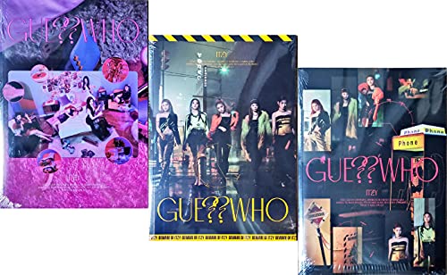ITZY - Guess Who, All Covers SET incl. CD, Photobook, Photocard, Mini Folding Poster, Sticker, Newspaper, PreOrder Benefit, Extra Photocards von JYP Ent.