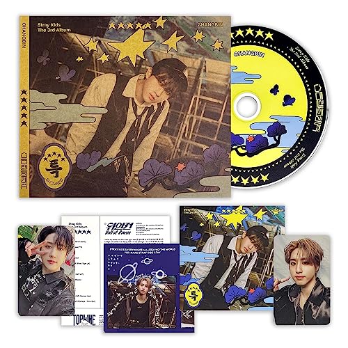 STRAY KIDS - [★★★★★ (5-STAR)] (Digipack Ver. - CHANGBIN VER.) Paper Case + Photobook + CD-R + Lyrics Paper + Photocard + Mini Folded Poster + Photocard + 1 Hologram Photocard von JYP Ent.