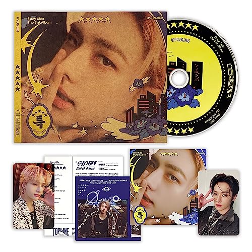 STRAY KIDS - [★★★★★ (5-STAR)] (Digipack Ver. - HYUNJIN VER.) Paper Case + Photobook + CD-R + Lyrics Paper + Photocard + Mini Folded Poster + Photocard + 1 Hologram Photocard von JYP Ent.