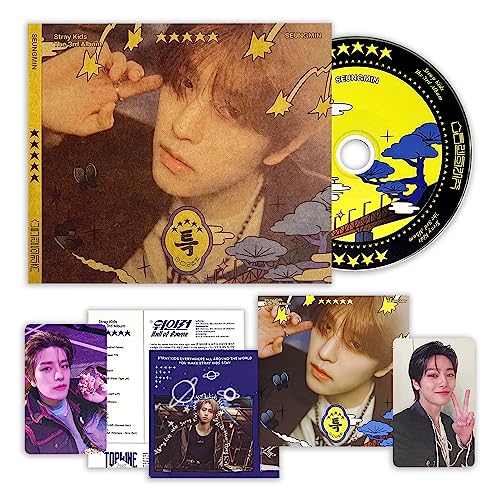 STRAY KIDS - [★★★★★ (5-STAR)] (Digipack Ver. - SEUNGMIN VER.) Paper Case + Photobook + CD-R + Lyrics Paper + Photocard + Mini Folded Poster + Photocard + 1 Hologram Photocard von JYP Ent.