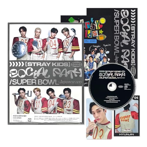 STRAY KIDS - [Japan 1st EP] 'Social Path' (Limited B Ver.) CD + Photo Book + Photo Card + Sticker + Special ZINE + Poster + 2 Pin Badges + 5 Extra Photocards von JYP Ent.