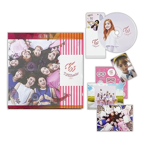 TWICE - 3rd Mini Album [TWICECOASTER : LANE 1] (NEON MAGENTA Ver.) Photobook + Sticker + 2 Photos + CD-R + Selfie Photo Card + Hologram TT Photo Card + 2 Pin Button Badges von JYP Ent.