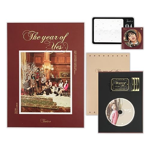 TWICE - 3rd Special Album [The year of "YES"] (B Ver.) CD + Photobook + QR Code Card + Sticker + Photocard + 2 Pin Button Badges von JYP Ent.