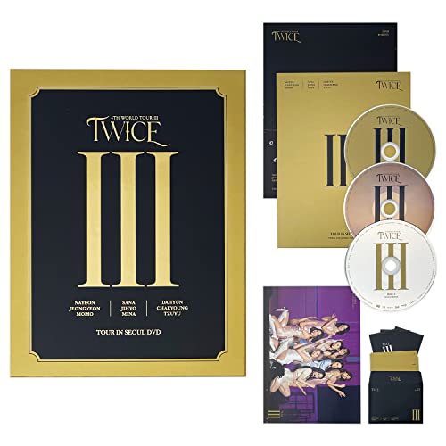 TWICE - 4TH WORLD TOUR Ⅲ IN SEOUL DVD [3 DISCS] Photobook + 3 DISCS + Photocard Set + Unit Polaroid Set + Mini Poster + Poster von JYP Ent.