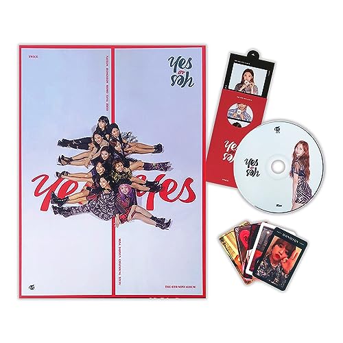 TWICE - 6th Mini Album [YES or YES] (C ver.) CD + Photobook + Photocards + Yes or Yes Card + 2 Pin Button Badges von JYP Ent.