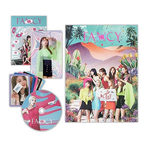 TWICE - 7th Mini Album [FANCY YOU] (B ver.) CD + Photobook + Lenticular Card + Photocards + Sticker + 2 Pin Button Badges von JYP Ent.