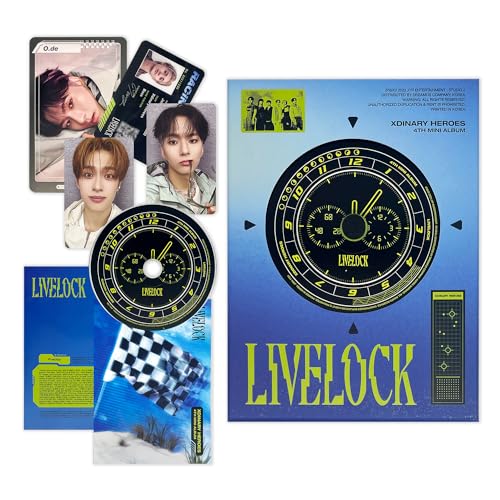 Xdinary-Heroes - [Livelock] (Standard - Ver.2) CD-R + Photobook + Photocard + Credential Card + Photo Card + Lyric Poster + 2 Pin Badges + 4 Extra Photocards von JYP Ent.