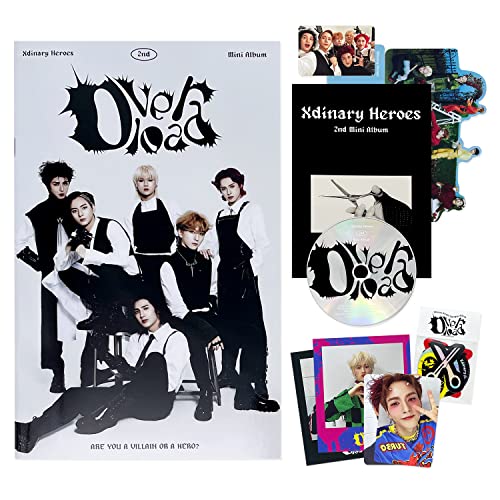 Xdinary-heroes - 2nd Mini Album [Overload] (A Ver.) Photobook + CD + Message Lyric Book + Photocard + Polaroid Photocard + Sticker + Group Photocard + Clear Stand + Poster + 2 Badges + 4 Photocards von JYP Ent.