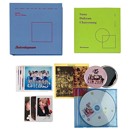 TWICE 1st Album - TWICETAGRAM [ C Ver. ] CD + Booklet + Cover Sticker + Photocards + Jewel Case + FREE GIFT / K-pop Sealed von JYP Entertainment