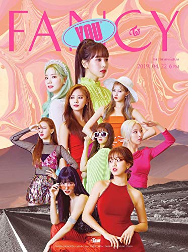 Twice Fancy You (zufällige Ver.) Mini-Album, CD + Fotobuch + 5 Fotokarten + Aufkleber + gefaltetes Poster + doppelseitiges Zusatzfotokartenset von JYP Entertainment
