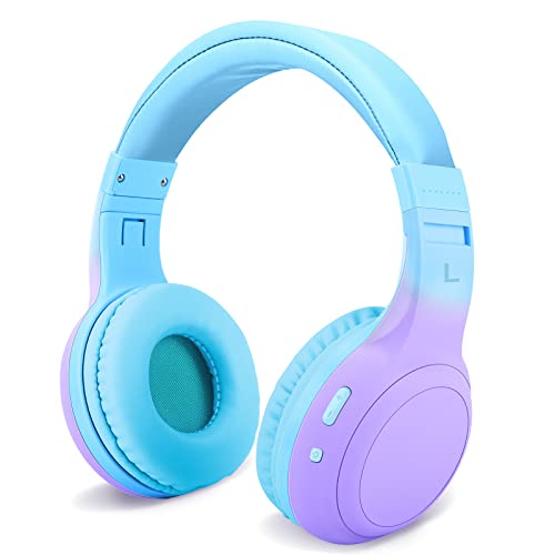 JYPS Kabellose Kopfhörer für Kinder, Bluetooth-Kopfhörer für Kinder mit 85 dB/94 dB Lautstärkebegrenzung für Jungen und Mädchen, kabellos/kabelgebunden, für Kinder ab 2 Jahren, mit Mikrofon von JYPS