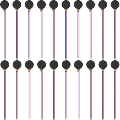 JYUDAUFU 20 Stück 10 mm × 2.7 mm 1027 Mini-Vibrationsmotor 12000 U/min Münzknopf-Typ flacher Mikro-DC-Vibrationsmotor für Smartphone, Spielzeug, Roboter, Touchscreen, für Test DIY, für Arduino JYUDAUFU 20 Stück 10 mm × 2.7 mm 1027 Mini-Vibrationsmotor 12000 U/min Münzknopf-Typ flacher Mikro-DC-Vibrationsmotor für Smartphone, Spielzeug, Roboter, Touchscreen, für Test DIY, für Arduino von JYUDAUFU