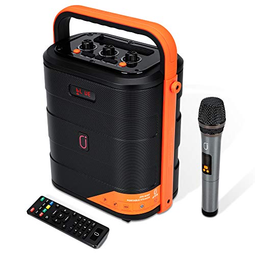 JYX Karaoke Anlage mit Drahtloses Mikrofon, Karaoke Maschine, Karaoke Lautsprecher Bluetooth System PA Anlage unterstützt TWS, AUX, FM Radio, Rec,TF, USB für Party,Outdoor/Indoor von JYX
