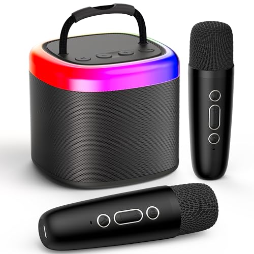 JYX Karaoke Maschine für Kinder & Erwachsene, Mini Karaoke Anlage mit 2 Mikrofonen, Bluetooth Karaoke Lautsprecher für Heimparty, Geschenk für Brithday, Weihnachten, Spielzeug für Mädchen und Jungen JYX Karaoke Maschine für Kinder & Erwachsene, Mini Karaoke Anlage mit 2 Mikrofonen, Bluetooth Karaoke Lautsprecher für Heimparty, Geschenk für Brithday, Weihnachten, Spielzeug für Mädchen und Jungen von JYX