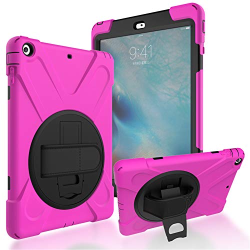 JZ 360 Degrees Kickstand Hülle Cover Compatible with for Mini 1/2/3 Stand Hülle with Wrist Strap and Shoulder Strap - Hot Pink JZ 360 Degrees Kickstand Hülle Cover Compatible with for Mini 1/2/3 Stand Hülle with Wrist Strap and Shoulder Strap - Hot Pink von JZ