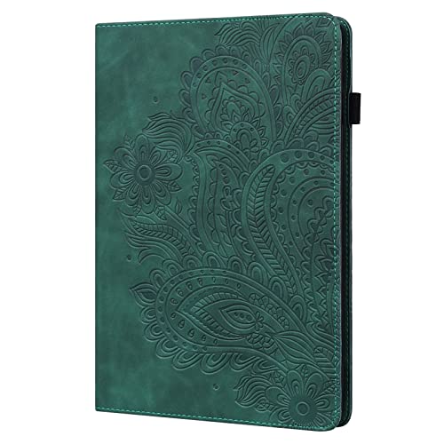 JZ Blume Fall für Samsung Galaxy Tab S6 / S5e 10.5 2019 (SM-T860/T865/T720/T725) Leatherette Soft TPU Stand Case Cover with Card Slots & Photo Post -Green von JZ
