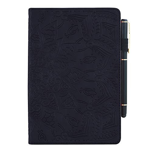 JZ Fall für Lenovo Tab P10 X705L X705F /Lenovo Tab M10 TB-X605L X605F Kunstleder Kickstand Tablet Soft Back Skin Case Klappständer (Without Pen) -Schwarz von JZ