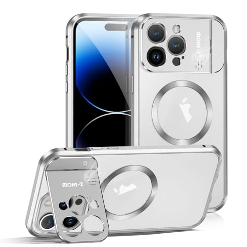 JZ Magnetic Fall für iPhone 15 IPhone15 ip15 Case - Unsichtbare Halterung Kickstand Fall mit Duft Aroma Slim Stoßfeste Telefon Abdeckung -Silver von JZ