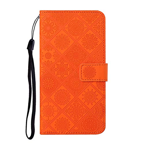 JZ National Style Design Hülle for Für Huawei Honor 20 / Nova 5T Wallet Flip Cover - Orange von JZ