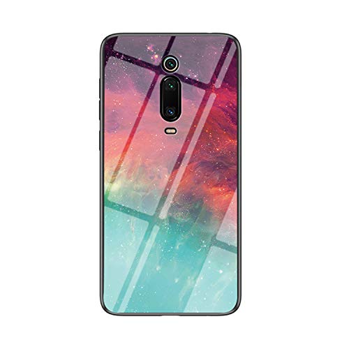 JZ Starry Sky Design Glass Phone Hülle Compatible with Xiaomi Mi 9T Pro/Mi 9T / Redmi K20 / Redmi K20 Pro with Soft Edge + Tempered Glass Back Cover - Red & Green JZ Starry Sky Design Glass Phone Hülle Compatible with Xiaomi Mi 9T Pro/Mi 9T / Redmi K20 / Redmi K20 Pro with Soft Edge + Tempered Glass Back Cover - Red & Green von JZ