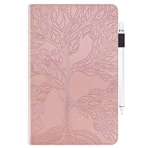 JZ [Tree of Life] Hülle Compatible with Lenovo Tab M8 (HD)/Tab M8 (2nd Gen) 8.0 inch (TB-8505X,TB-8505F) Tablet PC Flip Cover - Pink von JZ