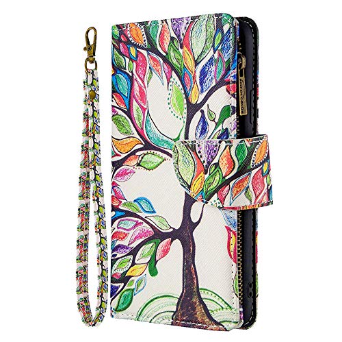 JZ Y5 2019 9 Card Holder Painted Zipper Wallet Hülle for Für Huawei Y5 2019 / Honor 8S Flip Cover - Life Tree JZ Y5 2019 9 Card Holder Painted Zipper Wallet Hülle for Für Huawei Y5 2019 / Honor 8S Flip Cover - Life Tree von JZ