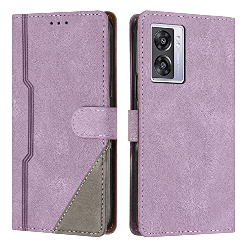 JZASES Hülle für Oppo A57S 4G / Oppo A77 5G / Oppo A57 5G, Brieftasche Klapphülle, PU Leder Stoßfeste Magnetische Schutzhülle Tasche Kompatibel mit Oppo A57S 4G / Oppo A77 5G / Oppo A57 5G, Violett von JZASES