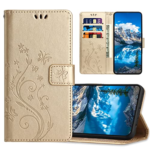 JZASES Hülle für Redmi Note 9 Pro/Redmi Note 9s, PU Leder Handyhülle, Klappbar Prägung Brieftasche Stoßfeste Schutzhülle Kompatibel mit Redmi Note 9 Pro/Redmi Note 9s, Gold JZASES Hülle für Redmi Note 9 Pro/Redmi Note 9s, PU Leder Handyhülle, Klappbar Prägung Brieftasche Stoßfeste Schutzhülle Kompatibel mit Redmi Note 9 Pro/Redmi Note 9s, Gold von JZASES