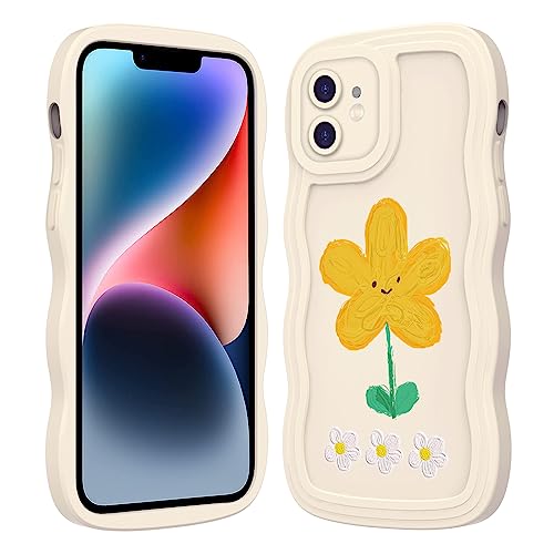 JZASES Hülle für iPhone 11 (6.1 inch), Ultra Dünne Weiche Florale Druck Motiv Handyhülle, TPU Silikon Stoßfest Schutzhülle Kompatibel mit iPhone 11, Muster-15 von JZASES