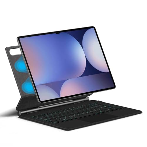 JZCZMCE Tastatur Hülle für Samsung Galaxy Tab S8 Ultra 14.6'' 2022, Magnetischer Schwebender Freischwingerständer, Ultradünne Schutzhülle mit Hintergrundbeleuchteter Tastatur JZCZMCE Tastatur Hülle für Samsung Galaxy Tab S8 Ultra 14.6'' 2022, Magnetischer Schwebender Freischwingerständer, Ultradünne Schutzhülle mit Hintergrundbeleuchteter Tastatur von JZCZMCE