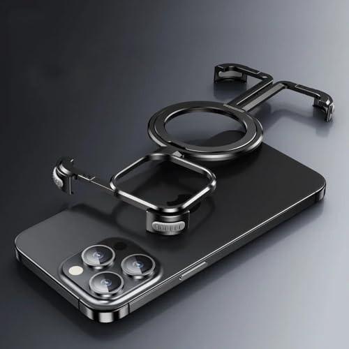 JZFDCLF Für iPhone 15 14 13 Pro Max Hülle Metall Aluminiumlegierung Rahmenloser magnetischer Autotelefonhalter Drehbare Airbag-Schutzhülle, W1, Für iPhone 15 ProMax JZFDCLF Für iPhone 15 14 13 Pro Max Hülle Metall Aluminiumlegierung Rahmenloser magnetischer Autotelefonhalter Drehbare Airbag-Schutzhülle, W1, Für iPhone 15 ProMax von JZFDCLF