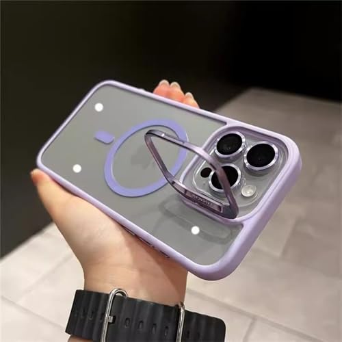 JZFDCLF Für iPhone 15 Pro Max Luxus-Telefonhülle mit magnetischem Linsenhalter und Ständer für iPhone 12 13 14 15 16 Plus Schutzhülle, L lila, für iPhone 15 Pro Max JZFDCLF Für iPhone 15 Pro Max Luxus-Telefonhülle mit magnetischem Linsenhalter und Ständer für iPhone 12 13 14 15 16 Plus Schutzhülle, L lila, für iPhone 15 Pro Max von JZFDCLF