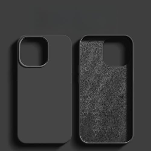 JZFDCLF Luxuriöse Flüssigsilikon-Handyhülle für iPhone 16 11 13 12 14 15 Pro Max Hüllen für iPhone 16 Pro Max Stoßfeste Schutzhülle, Schwarz, Für iPhone 14 JZFDCLF Luxuriöse Flüssigsilikon-Handyhülle für iPhone 16 11 13 12 14 15 Pro Max Hüllen für iPhone 16 Pro Max Stoßfeste Schutzhülle, Schwarz, Für iPhone 14 von JZFDCLF