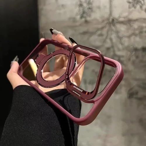 JZFDCLF Luxuriöse Handyhülle mit magnetischem Ring und Glaslinsenständer für iPhone 16 11 13 14 12 15 Pro Max 16 Plus, transparente Schutzhülle, Pflaume, für iPhone 11 Pro JZFDCLF Luxuriöse Handyhülle mit magnetischem Ring und Glaslinsenständer für iPhone 16 11 13 14 12 15 Pro Max 16 Plus, transparente Schutzhülle, Pflaume, für iPhone 11 Pro von JZFDCLF