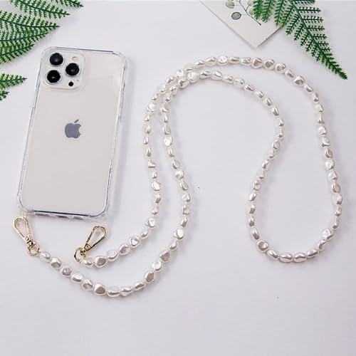 JZFDCLF Luxuriöse Perlenkette Crossbody Strap Stoßfeste Acryl-Lanyard-Handyhülle für iPhone 16 14 13 12 PRO 15 Pro Max X XS 7 8 Plus, A4, Für iPhone 11 Pro JZFDCLF Luxuriöse Perlenkette Crossbody Strap Stoßfeste Acryl-Lanyard-Handyhülle für iPhone 16 14 13 12 PRO 15 Pro Max X XS 7 8 Plus, A4, Für iPhone 11 Pro von JZFDCLF