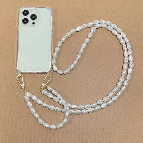 JZFDCLF Luxuriöse Umhängetasche mit Perlenkette, stoßfeste Handyhülle aus Acryl mit Lanyard für iPhone 16 14 13 12 PRO 15 Pro Max X XS 7 8 Plus, A3, für iPhone 8 Plus JZFDCLF Luxuriöse Umhängetasche mit Perlenkette, stoßfeste Handyhülle aus Acryl mit Lanyard für iPhone 16 14 13 12 PRO 15 Pro Max X XS 7 8 Plus, A3, für iPhone 8 Plus von JZFDCLF