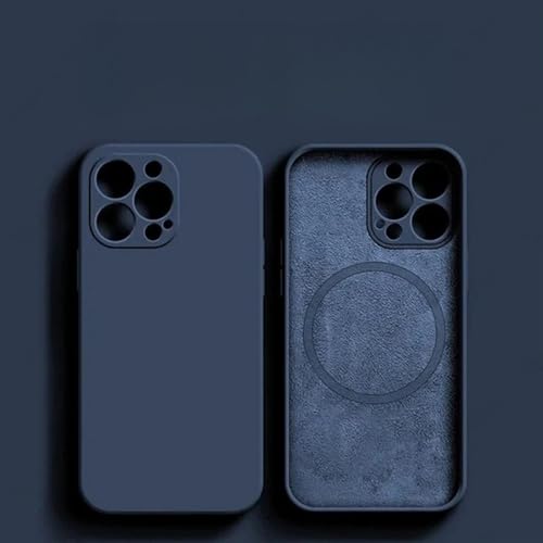 JZFDCLF Magnetische Hülle aus flüssigem Silikon für iPhone 15 14 12 11 13 Pro Max 15 Plus Zubehör für kabellose Ladeabdeckung, Y12, für iPhone 12 ProMax JZFDCLF Magnetische Hülle aus flüssigem Silikon für iPhone 15 14 12 11 13 Pro Max 15 Plus Zubehör für kabellose Ladeabdeckung, Y12, für iPhone 12 ProMax von JZFDCLF
