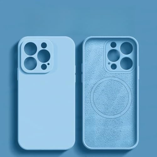 JZFDCLF Magnetische Hülle aus flüssigem Silikon für iPhone 15 14 12 11 13 Pro Max 15 Plus Zubehör für kabellose Ladeabdeckung, Y15, für iPhone 15 ProMax JZFDCLF Magnetische Hülle aus flüssigem Silikon für iPhone 15 14 12 11 13 Pro Max 15 Plus Zubehör für kabellose Ladeabdeckung, Y15, für iPhone 15 ProMax von JZFDCLF