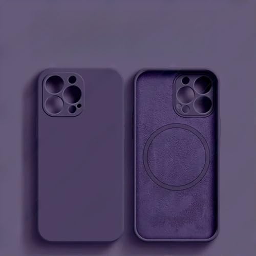 JZFDCLF Magnetische Hülle aus flüssigem Silikon für iPhone 15 14 12 11 13 Pro Max 15 Plus Zubehör für kabellose Ladeabdeckung, Y4, für iPhone 12 ProMax JZFDCLF Magnetische Hülle aus flüssigem Silikon für iPhone 15 14 12 11 13 Pro Max 15 Plus Zubehör für kabellose Ladeabdeckung, Y4, für iPhone 12 ProMax von JZFDCLF