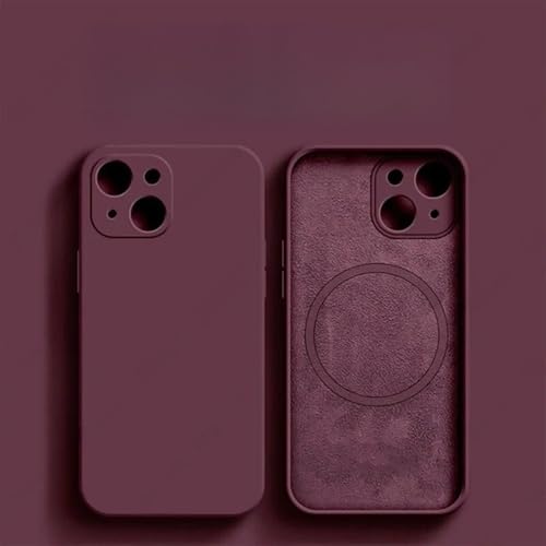JZFDCLF Magnetische Hülle aus flüssigem Silikon für iPhone 15 14 12 11 13 Pro Max 15 Plus Zubehör für kabellose Ladeabdeckung, Y6, für iPhone 13 ProMax JZFDCLF Magnetische Hülle aus flüssigem Silikon für iPhone 15 14 12 11 13 Pro Max 15 Plus Zubehör für kabellose Ladeabdeckung, Y6, für iPhone 13 ProMax von JZFDCLF