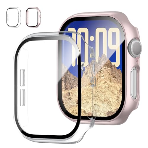 2 Stück Schutzhülle mit Apple Watch 10 42mm Displayschutz, Slim Guard Bumper Full Coverage Hard PC Protective Cover HD Ultra-Thin Cover für iWatch 10 42mm 2 Stück Schutzhülle mit Apple Watch 10 42mm Displayschutz, Slim Guard Bumper Full Coverage Hard PC Protective Cover HD Ultra-Thin Cover für iWatch 10 42mm von JZK